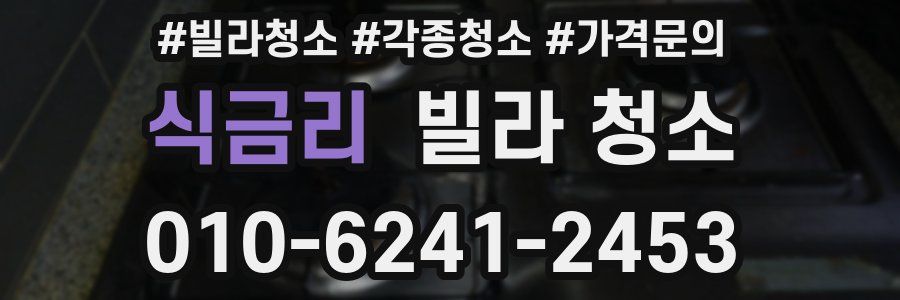 식금리 빌라 청소