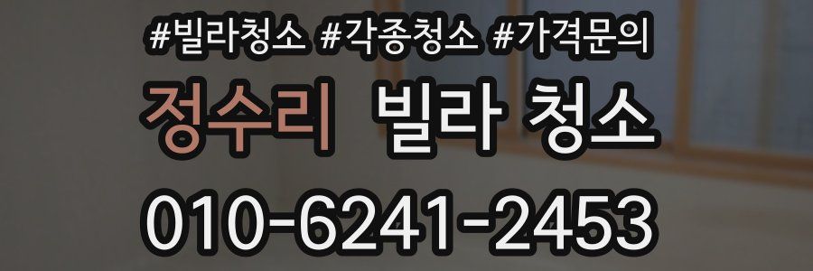 정수리 빌라 청소
