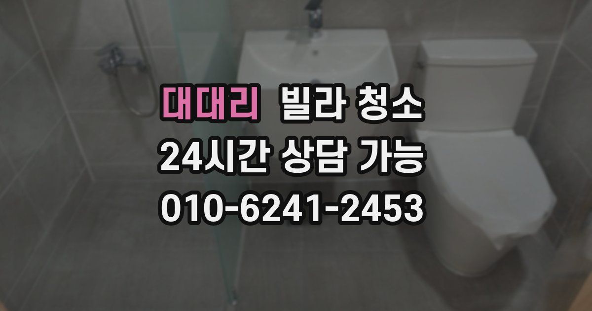 대대리 빌라 청소