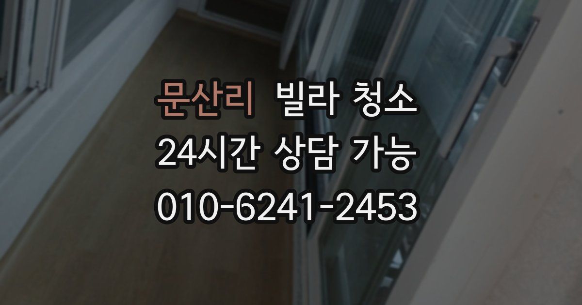 문산리 빌라 청소