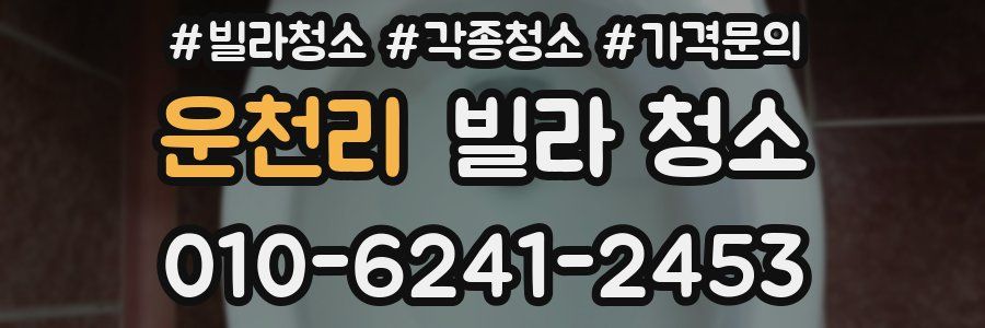 운천리 빌라 청소