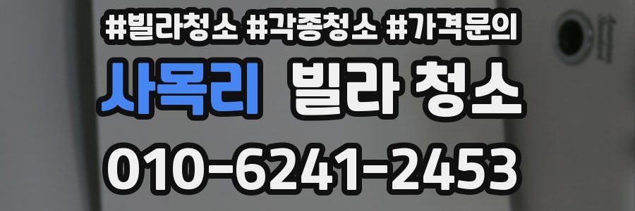 사목리 빌라 청소