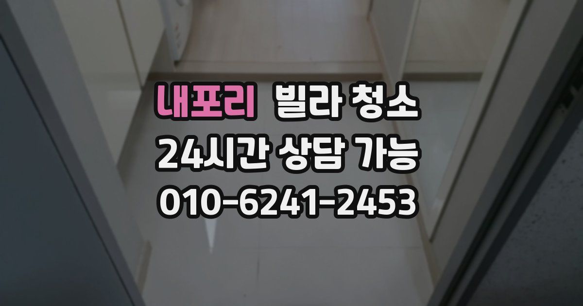 내포리 빌라 청소