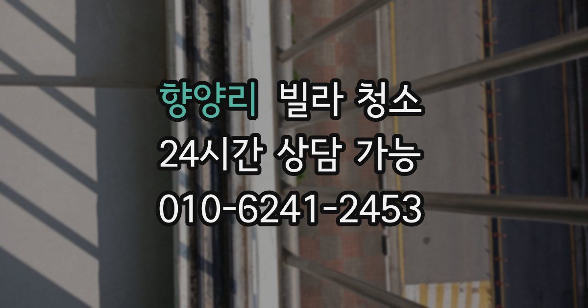 향양리 빌라 청소
