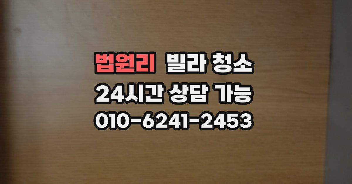 법원리 빌라 청소