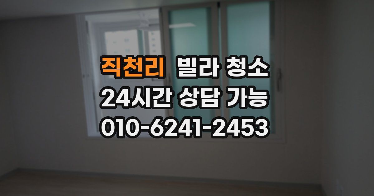 직천리 빌라 청소