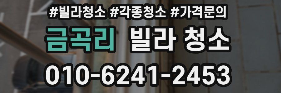 금곡리 빌라 청소