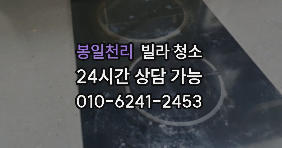 봉일천리 빌라 청소