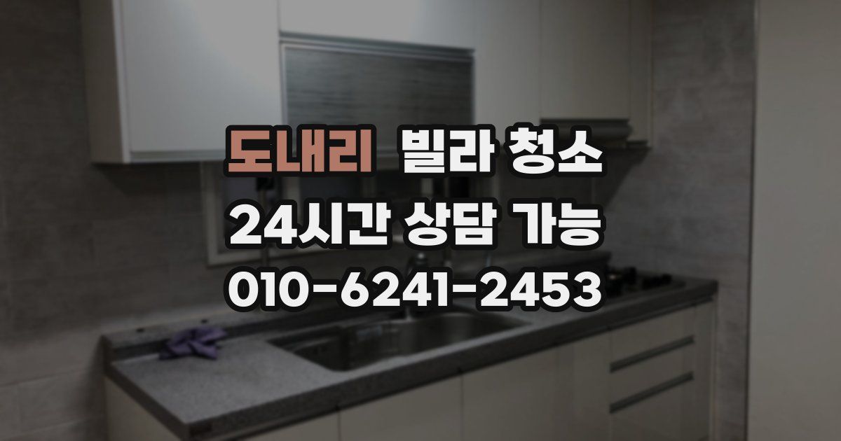 도내리 빌라 청소