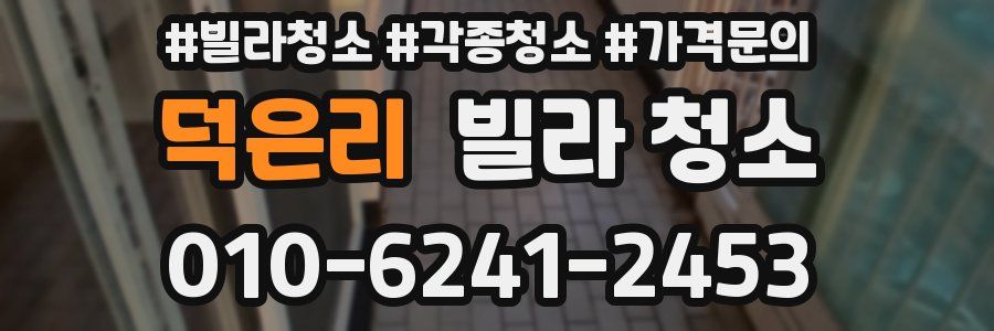 덕은리 빌라 청소