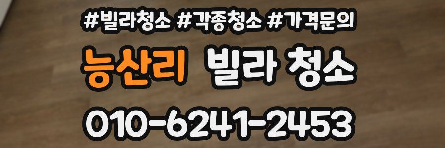 능산리 빌라 청소