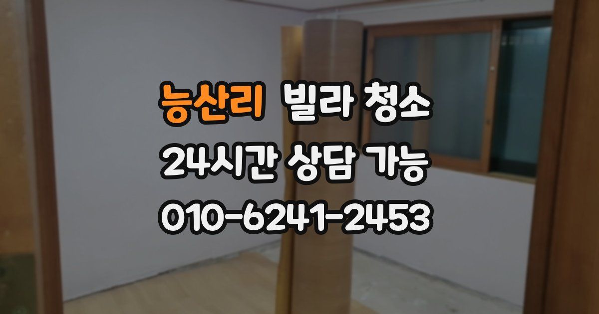 능산리 빌라 청소