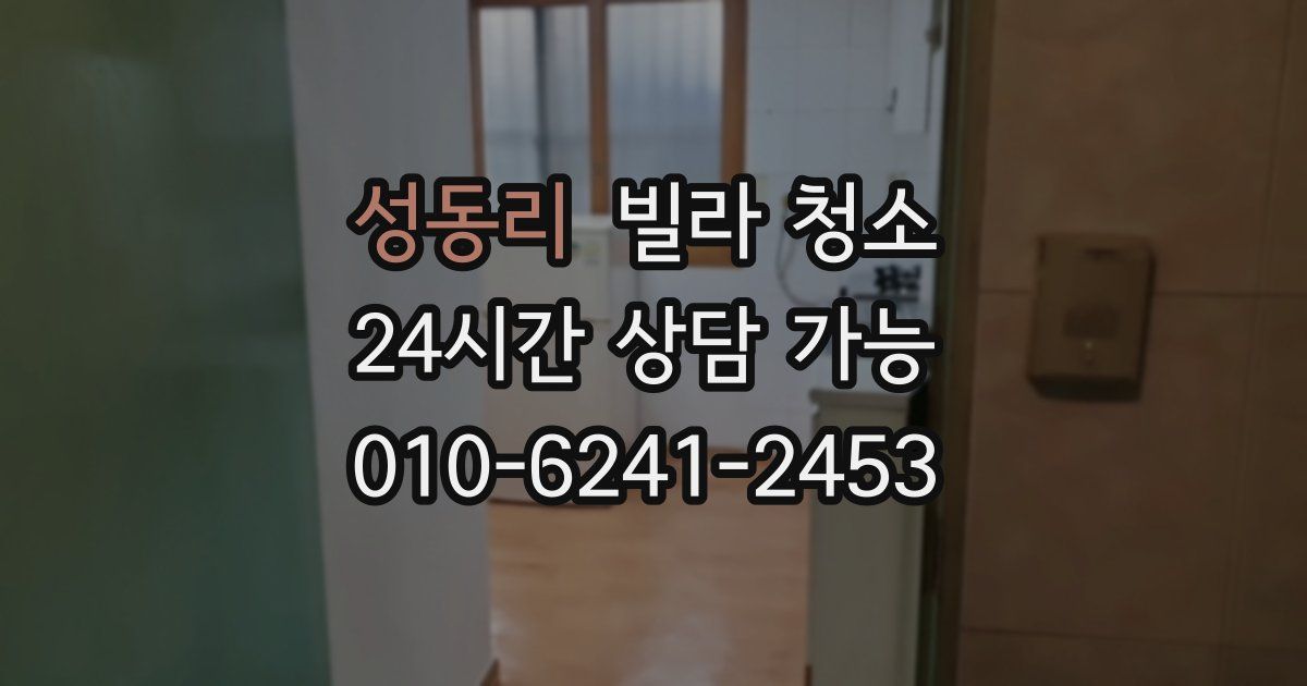 성동리 빌라 청소