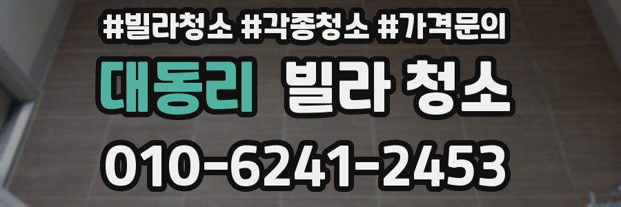 대동리 빌라 청소