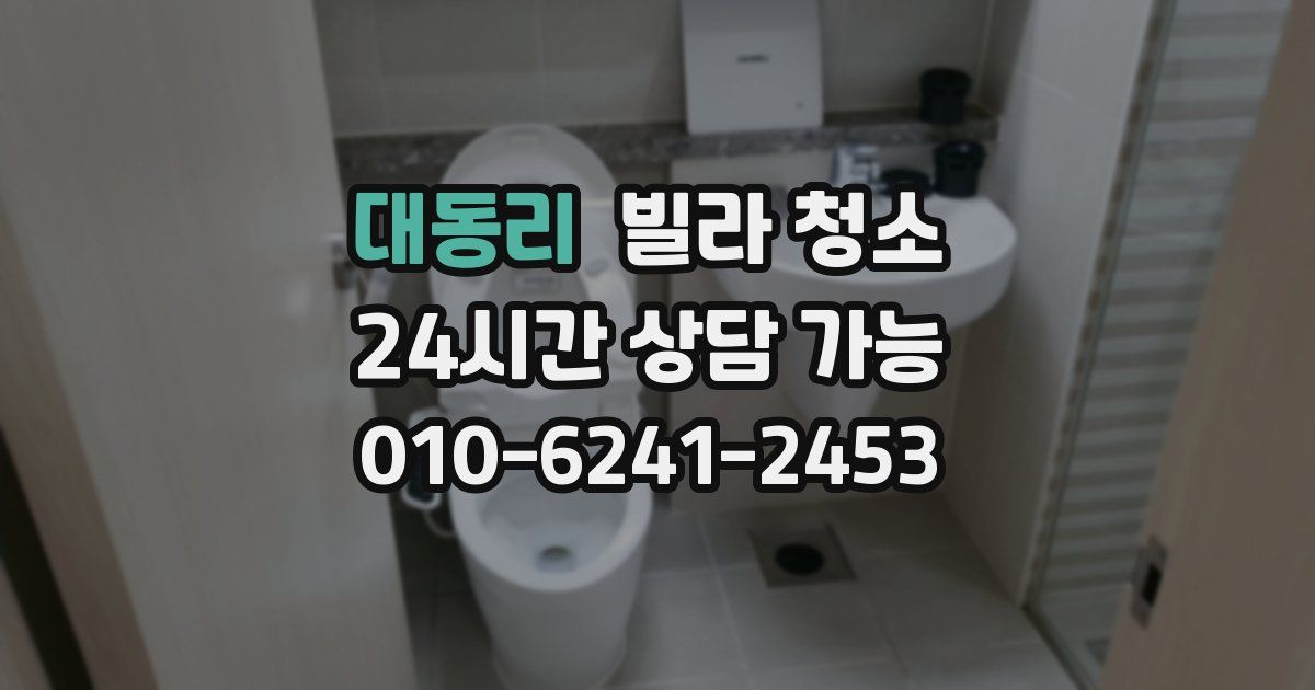 대동리 빌라 청소
