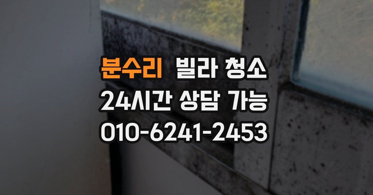 분수리 빌라 청소