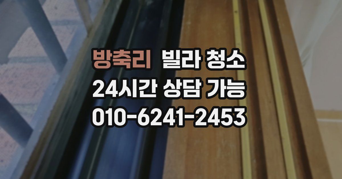 방축리 빌라 청소