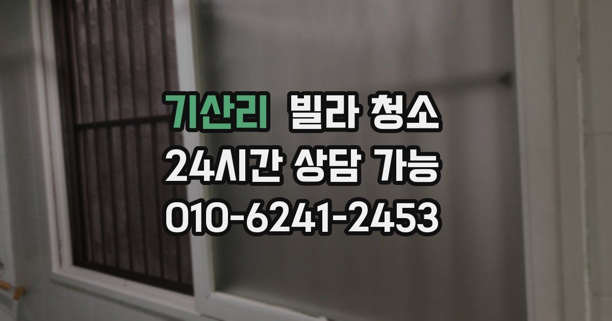 기산리 빌라 청소