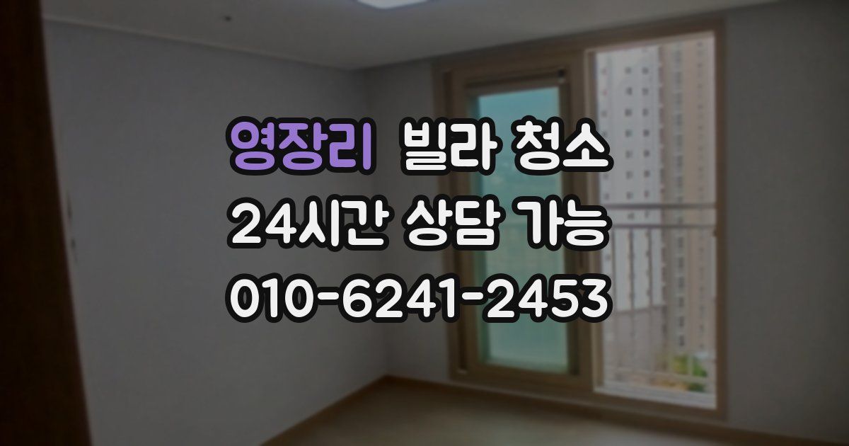 영장리 빌라 청소