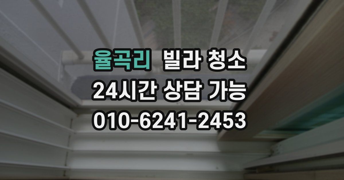 율곡리 빌라 청소