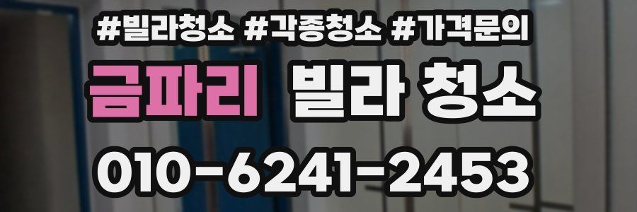 금파리 빌라 청소