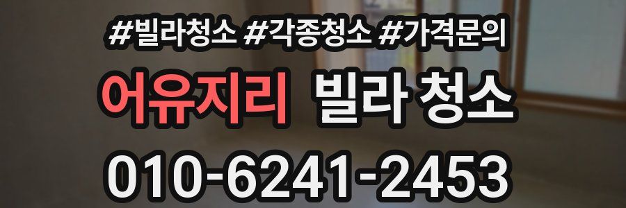 어유지리 빌라 청소