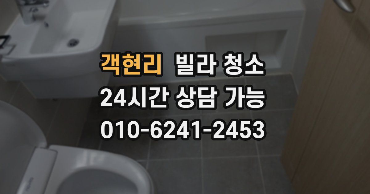 객현리 빌라 청소