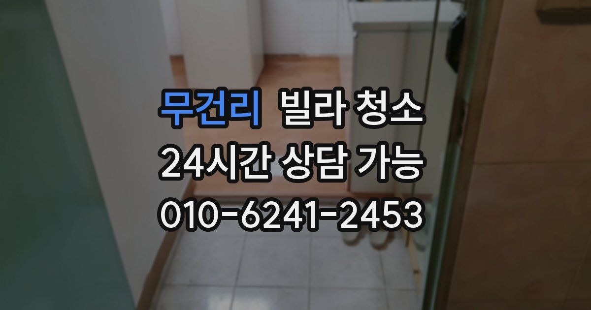 무건리 빌라 청소
