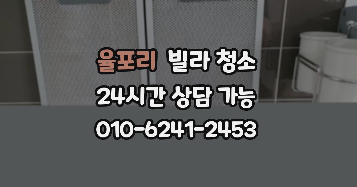 율포리 빌라 청소