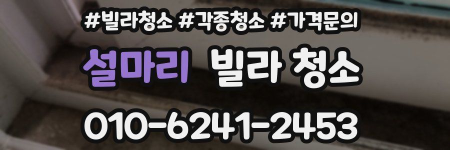 설마리 빌라 청소