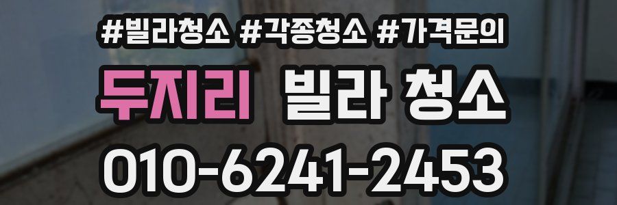 두지리 빌라 청소