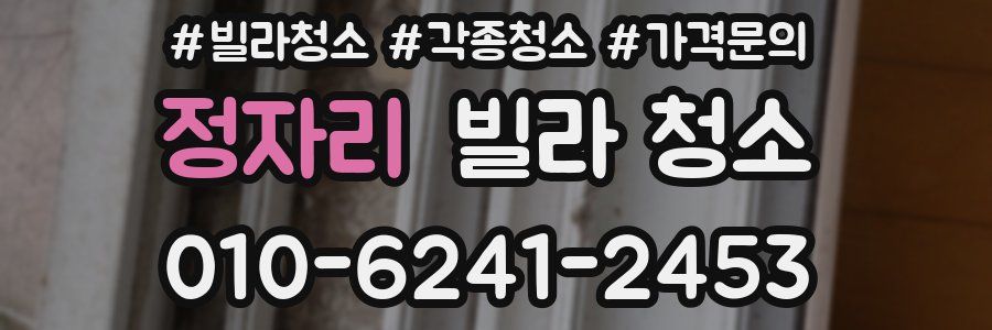 정자리 빌라 청소