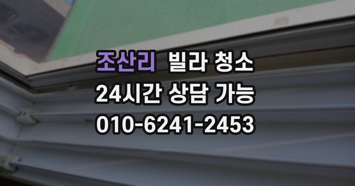 조산리 빌라 청소