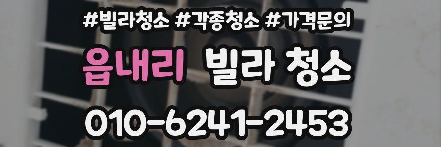 읍내리 빌라 청소