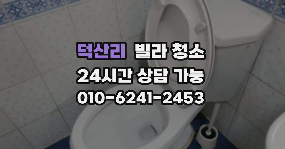 덕산리 빌라 청소
