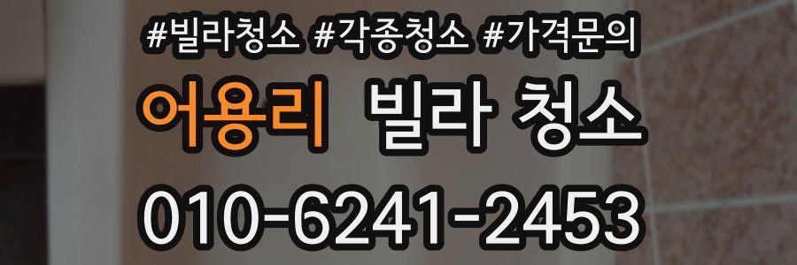 어용리 빌라 청소