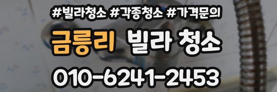 금릉리 빌라 청소