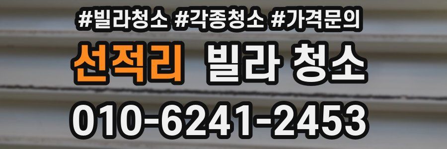 선적리 빌라 청소