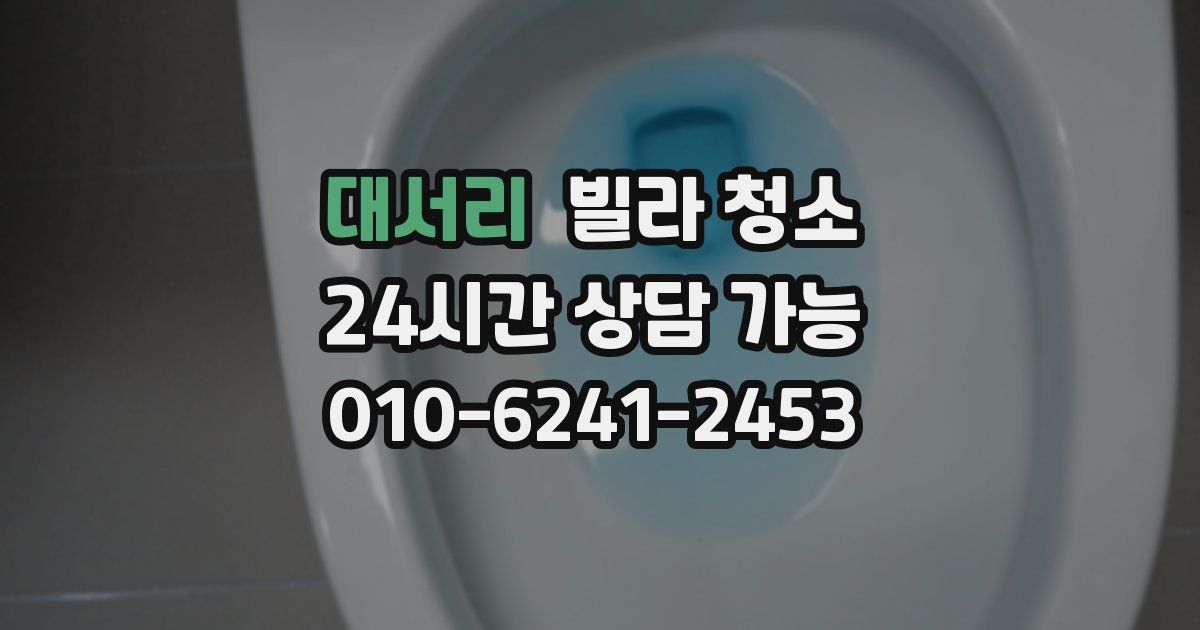 대서리 빌라 청소