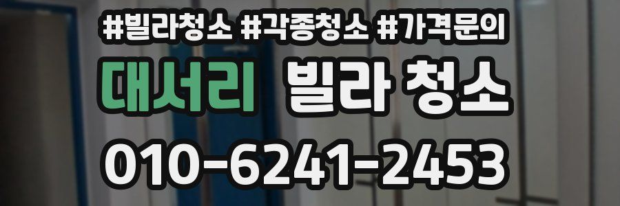 대서리 빌라 청소