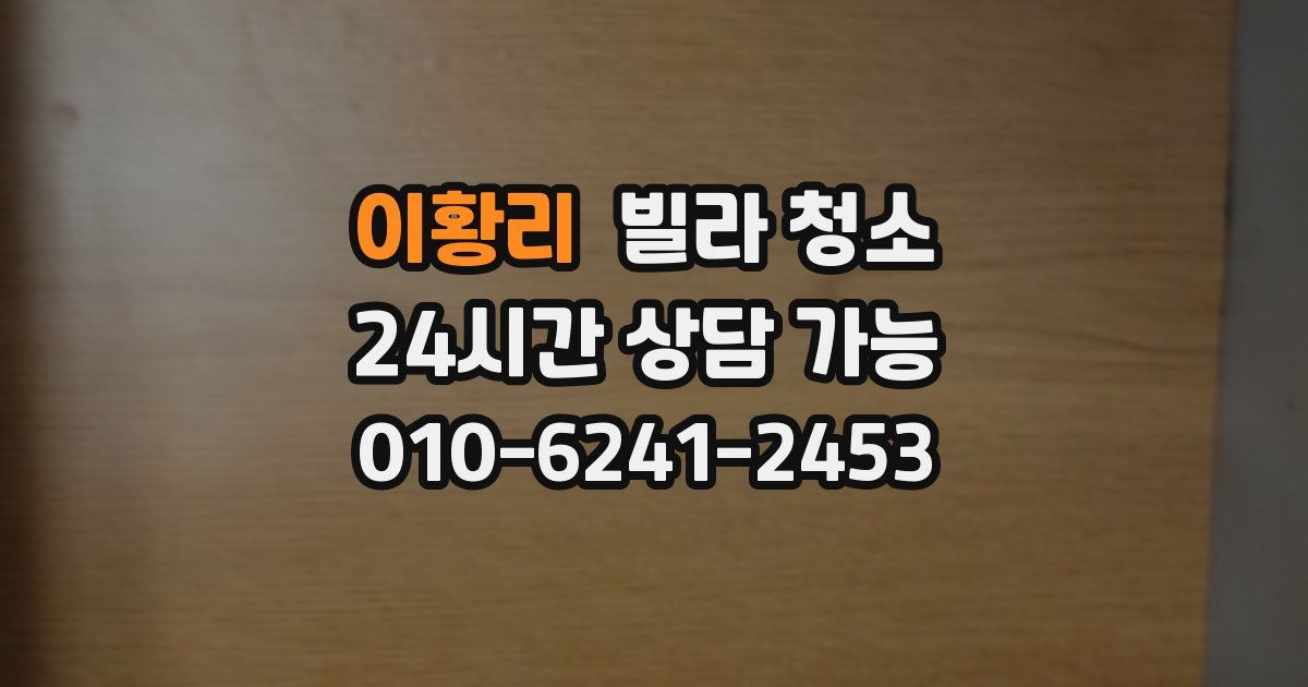 이황리 빌라 청소