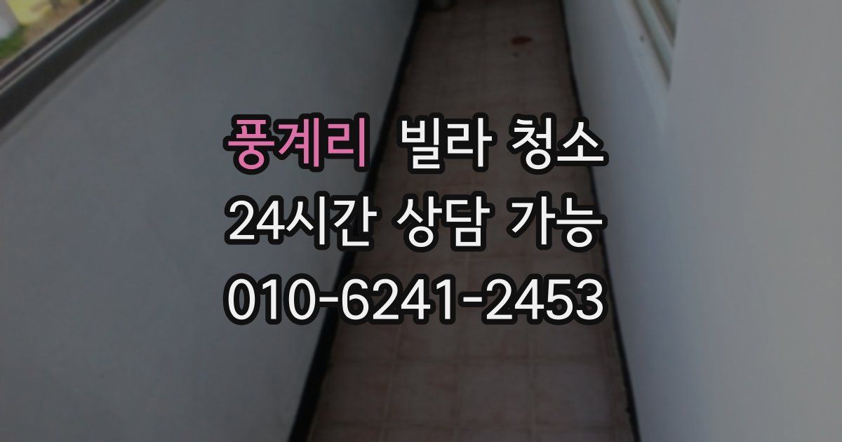 풍계리 빌라 청소