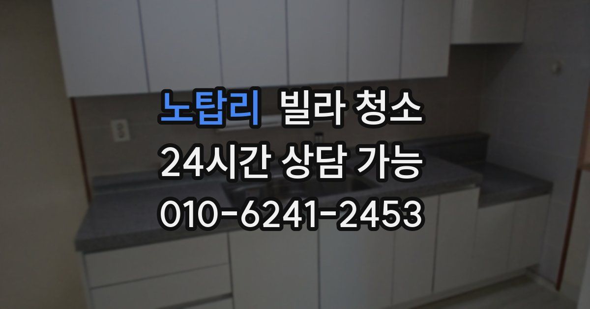 노탑리 빌라 청소