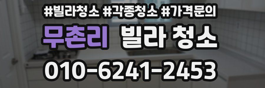 무촌리 빌라 청소