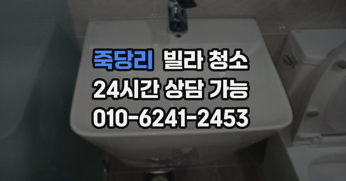 죽당리 빌라 청소