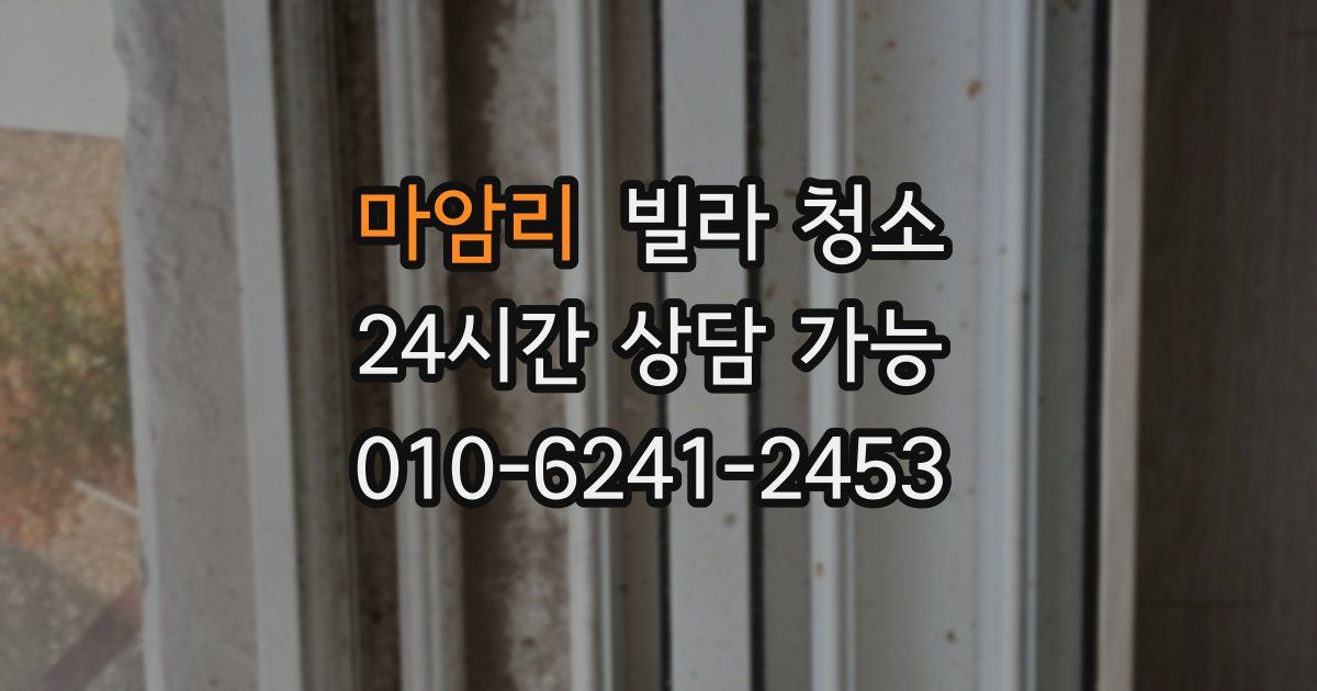 마암리 빌라 청소