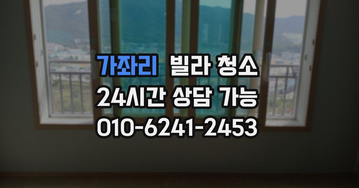 가좌리 빌라 청소