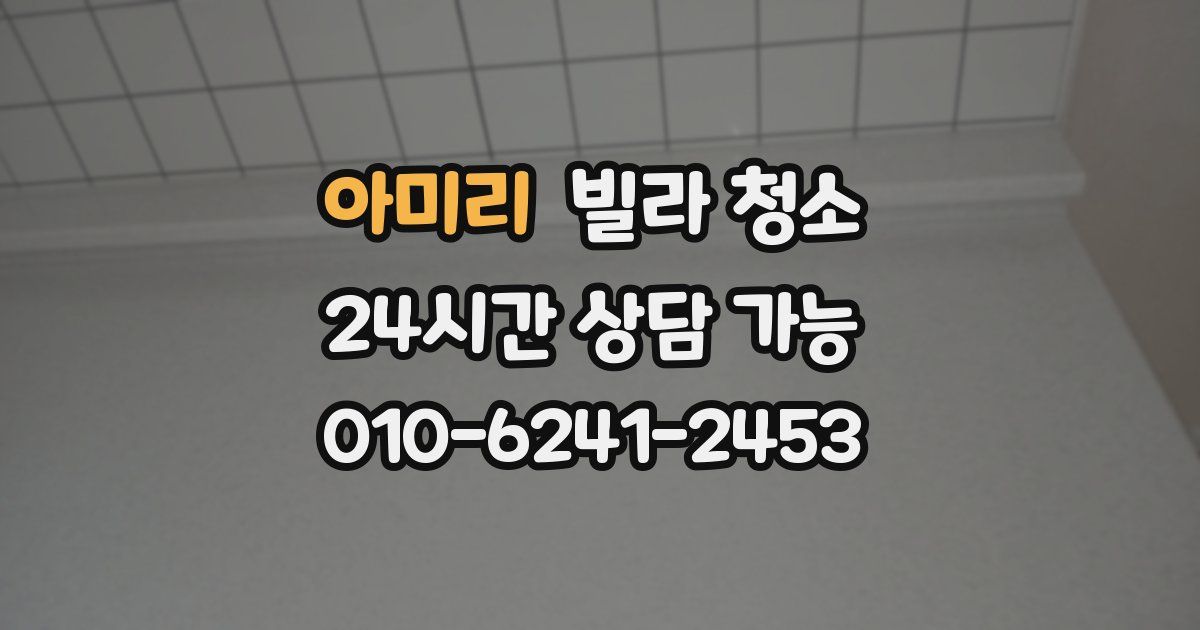 아미리 빌라 청소