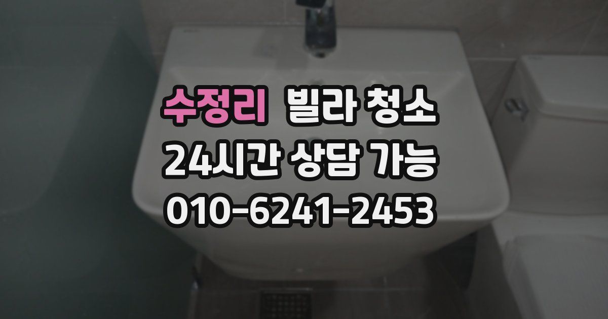 수정리 빌라 청소