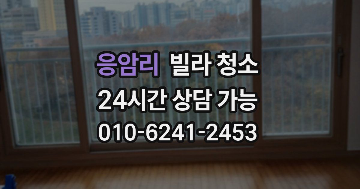 응암리 빌라 청소